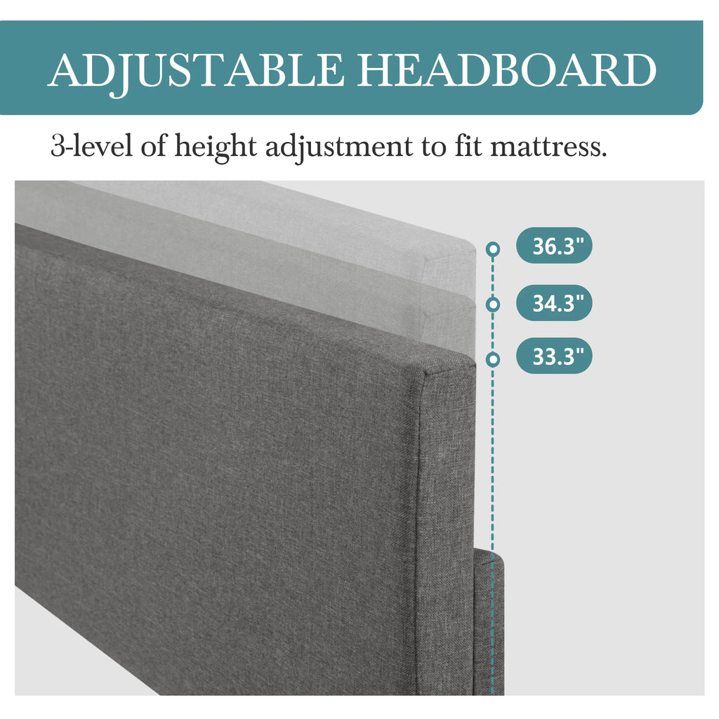 Adjustable Upholstered Bed Frame