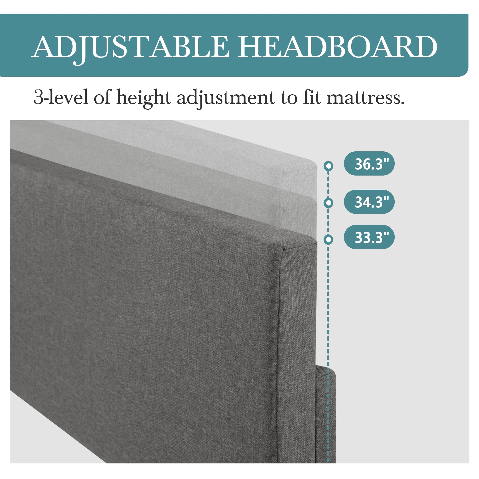 Adjustable Upholstered Bed Frame