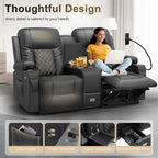 Dual Reclining Loveseat with Storage