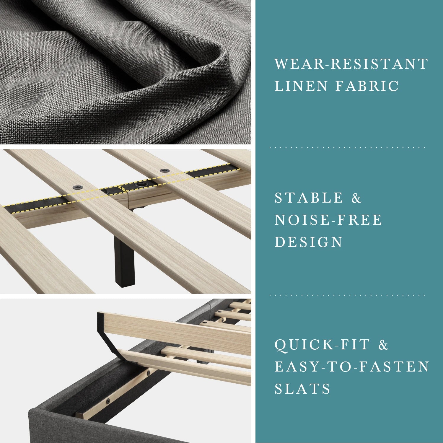 Adjustable Upholstered Bed Frame