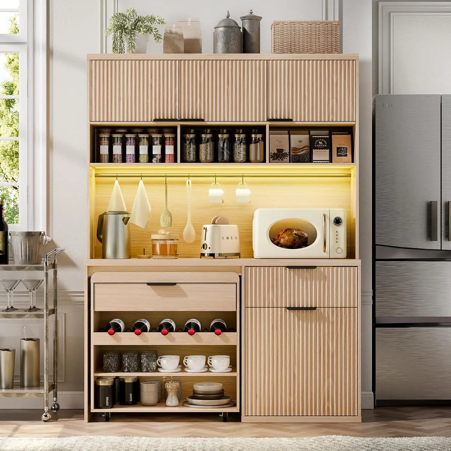 71" Tall Kitchen Pantry