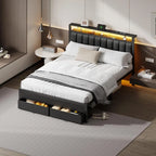 Bed Frame with Charging Station