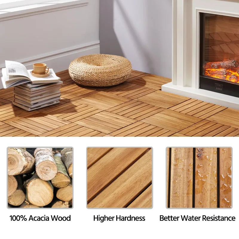 Wood Interlocking Flooring