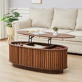 Walnut Oval Coffee Table