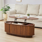 Walnut Oval Coffee Table