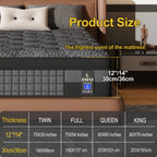 12"14"Memory Foam Mattress Queen King Size,